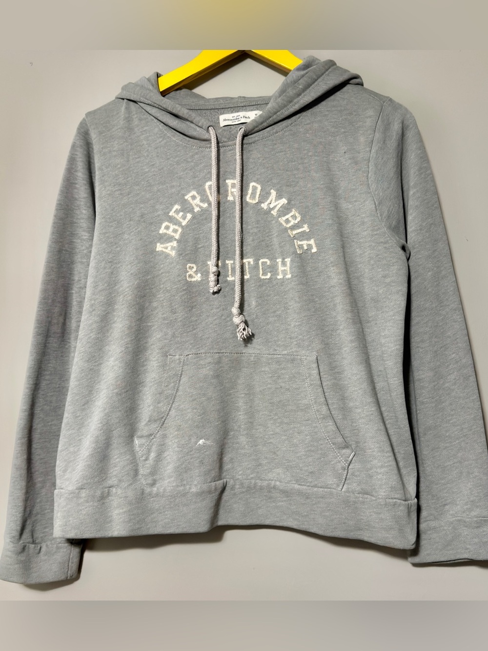 Abercrombie & Fitch grey hoodie Size M Distressed
